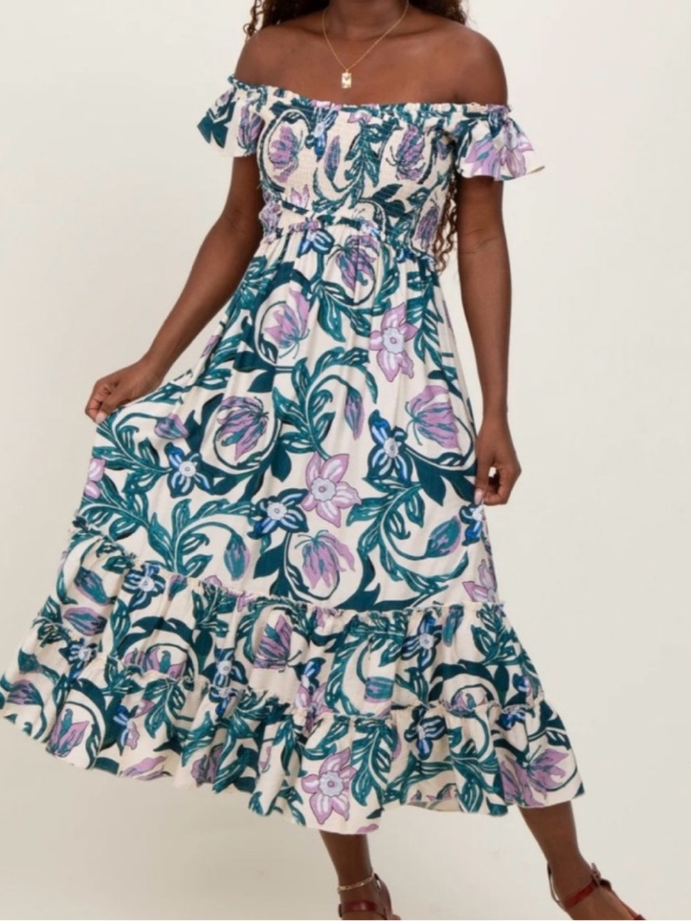 NWT Dress Day Floral Maxi - Picture 6 of 6